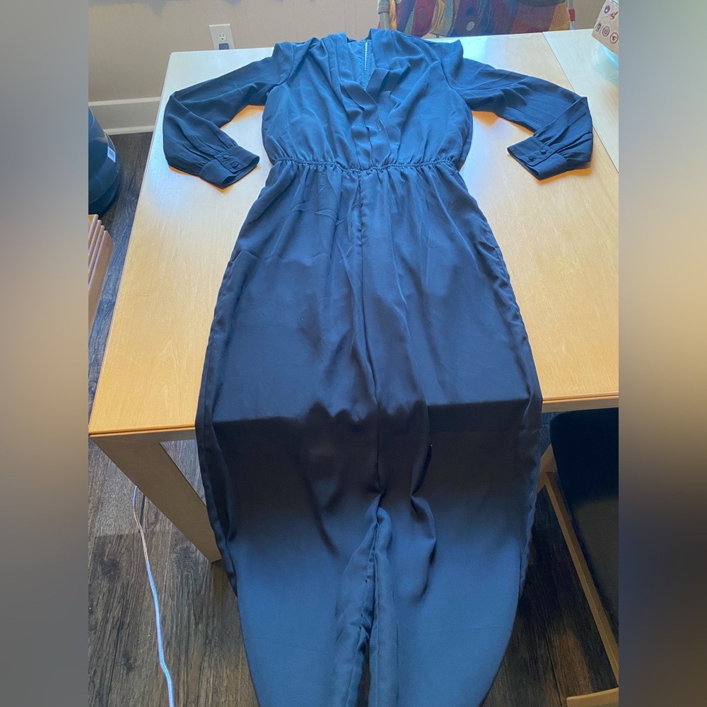 Superdown Black Long Sleeve Jumpsuit